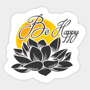 Be Happy Sticker